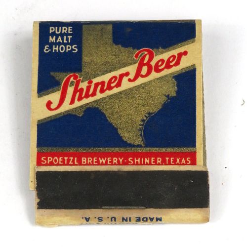 1937 Shiner Beer Full Matchbook Shiner, Texas