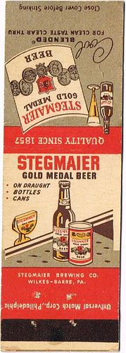 1951 Stegmaier Gold Medal Beer 114mm long PA-STEGM-6 Wilkes-Barre, Pennsylvania