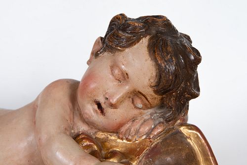 Sleeping Child Jesus, Giovanni Battista Morelli (Rome, ? – Madrid, 1669), Italian school of the 17th century
