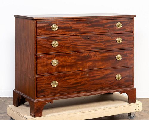 FEDERAL-STYLE FOUR-DRAWER MAHOGANY CHEST