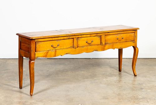 FRENCH COUNTRY STYLE PINE CONSOLE TABLE