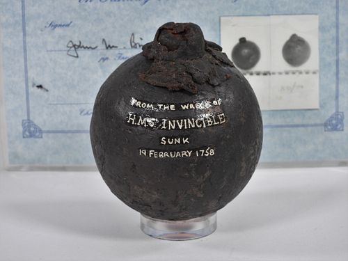 Grenade from the HMS Invincible