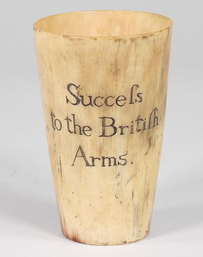 "Success to British Arms" Horn Cup