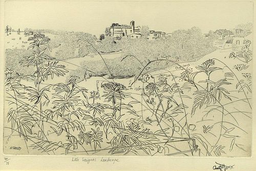 § Anthony Gross, RA (British, 1905-1984) Little Seignac Landscape signed "Ay Gross" within the print