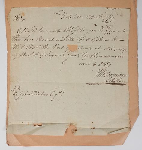 Request for Muskets and Cartridges for West Point