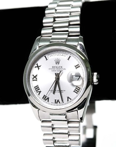 Rolex 36mm Day Date Platinum Presidential Watch