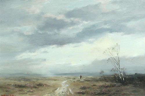 § Marcus Ford (British, 1914–1988) Evening Mist on Dunwich Heath signed lower left "Marcus Ford" oil
