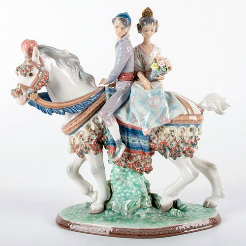 Valencian Couple on Horse 1001472 LTD - Lladro Porcelain Figurine