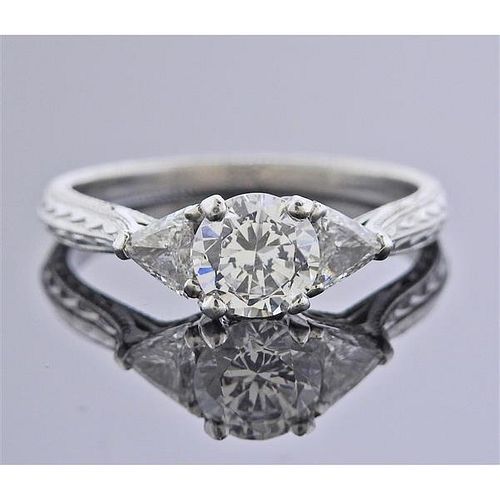 Tacori Platinum Diamond Engagement Ring Setting
