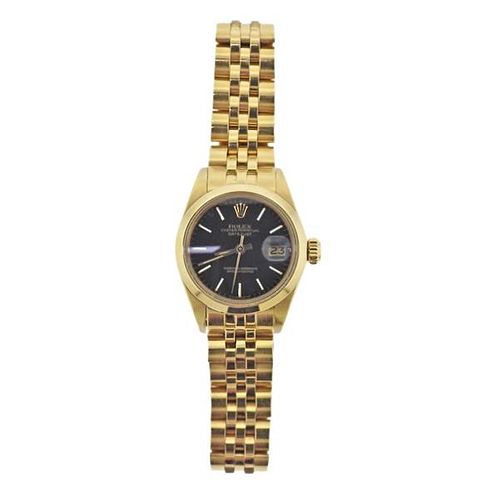 Rolex Datejust 18k Gold Watch 6916