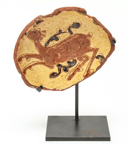 Ancient Persian Terracotta Bowl Fragment
