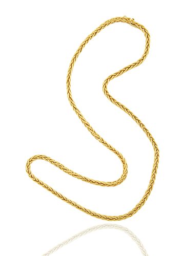 22KT ROPE-STYLE GOLD NECKLACE