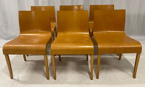 6 KNOLL Bentwood Chairs 