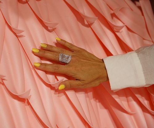18k Baguette Chanel Setting Diamond Long Ring