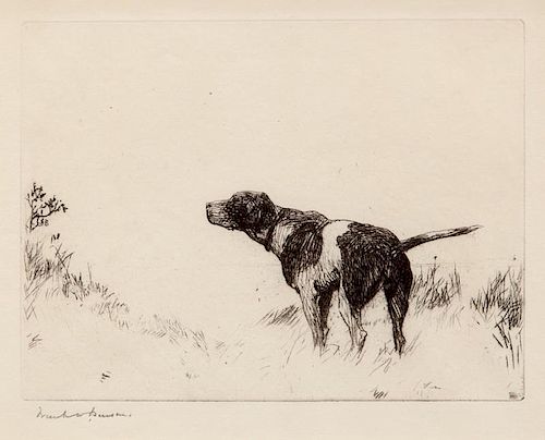 Frank W. Benson (1862-1951) Pointer Dog