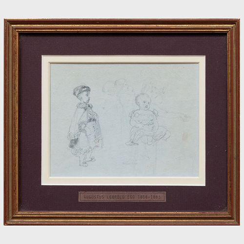Augustus Leopold Egg (1816-1863): Study of a Child and a Baby