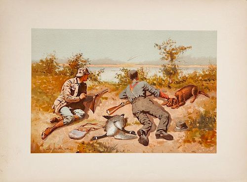 Six Sporting Prints by Various Artists Sport, or Fishing and Shooting