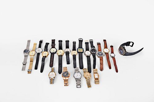 A lot of twenty quartz wrist watches