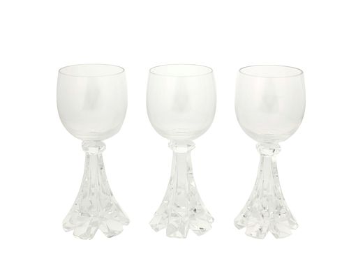 A set of Baccarat "Mermoz" water goblets