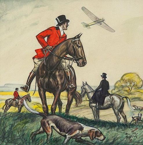 William MacRae Gillies (1896-1976) The Hunt