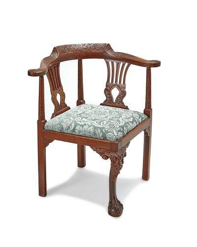 A George III-style corner chair