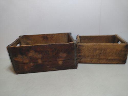 Two Wood crates