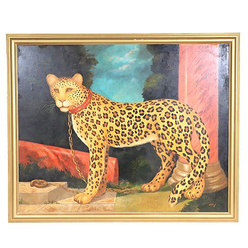 William Skilling, Oil on Canvas, Leopard