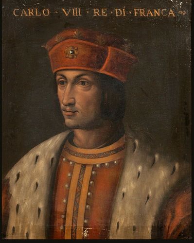 PORTRAIT OF KING CHARLES OF FRANCE OIL PAINTING