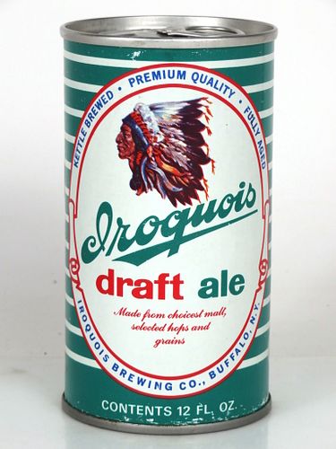 1969 Iroquois Draft Ale 12oz Ring Top Can T82-03 Buffalo, New York