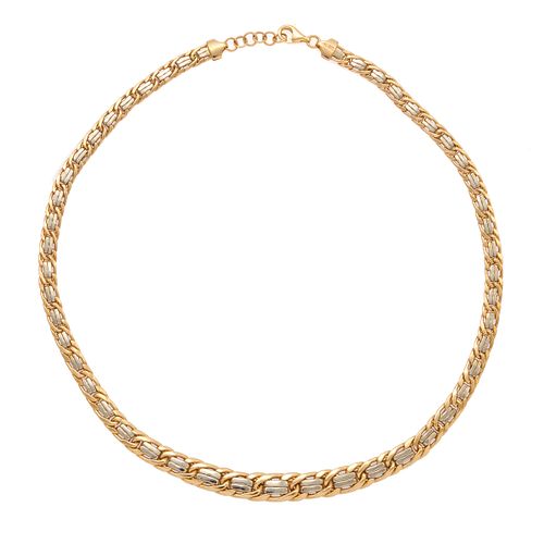 14k Yellow and White Gold Necklace