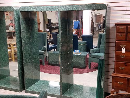 2 SECTION DISPLAY CABINET 6'4"H X 3'W EACH SECTION 14"D