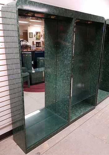2 SECTION DISPLAY CABINET 6'4"H X 3'W EACH SETION 14"D