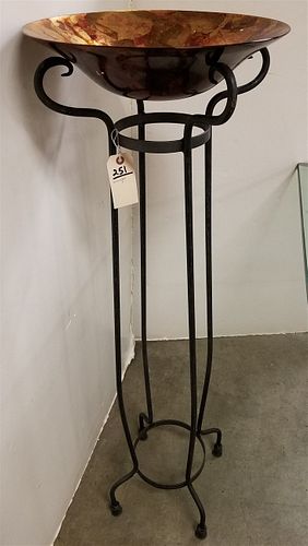 WROUGHT STAND 46"H X 16"DIAM.