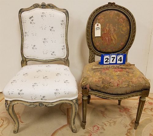 LOT 2 FRENCH SIDE CHAIRS