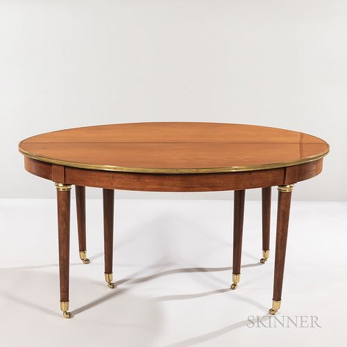 Directoire Brass-mounted Mahogany Dining Table