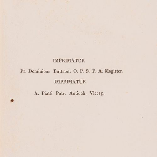 López Yepes, Joaquin. Catecismo y Declaración de la Doctrina Cristiana en Lengua Otomí / Grammatica Della Lingua. 1826/41 en 1 volumen
