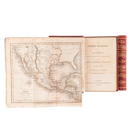 Conder, Josiah. The Modern Traveler. A Description, Geographical, Historical. London, 1830. T I-II. 1 mapa 6 láminas pzs 2.