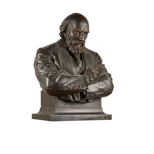 Maquette of James J. Hill Bust Hermant