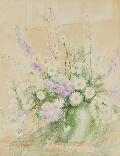 Alice Hugy Watercolor Still Life Flowers