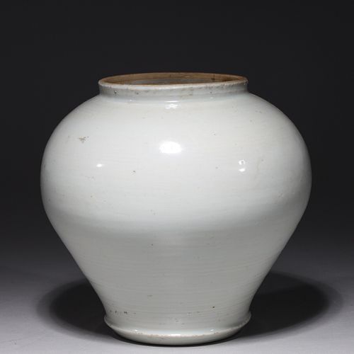 Korean White Glazed Porcelain Vase