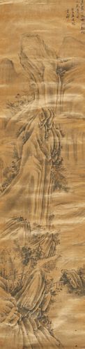 Wang Liankui Scroll Painting after Fan Kuan