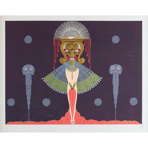 Erte (French, 1892-1990) Signed Serigraph, Salome