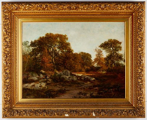 Charles Dubois Autumn Landscape Painting