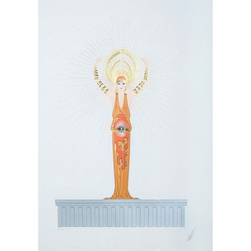 Erte (French, 1892-1990) Signed AP Serigraph, Diana