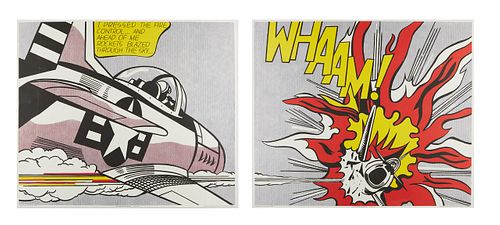 Roy Lichtenstein "Whaam!" Poster Diptych