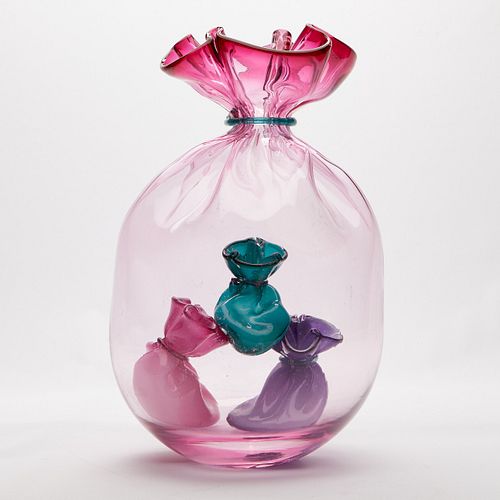 Littleton Vogel Glass Sculpture Soft Forms