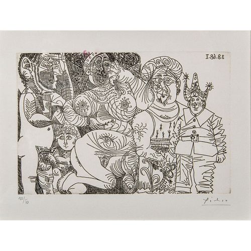 Pablo Picasso (Spain, 1881-1973) Signed Etching Bloch 1716