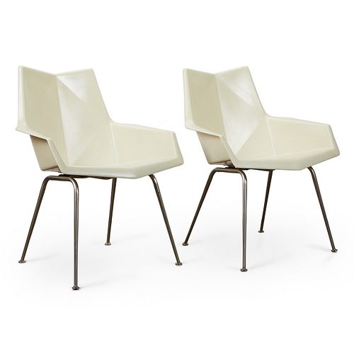 Pr: Paul McCobb Faceted Form Armchairs Origami