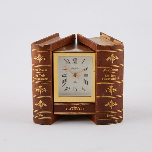 Jaeger Hidden Book Clock ca. 1960s