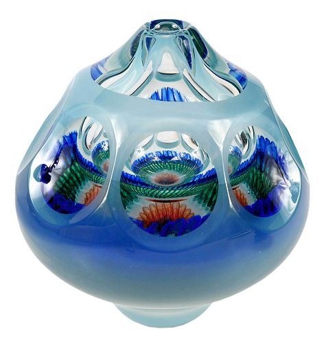 Gary Beecham Blown Art Glass Vase